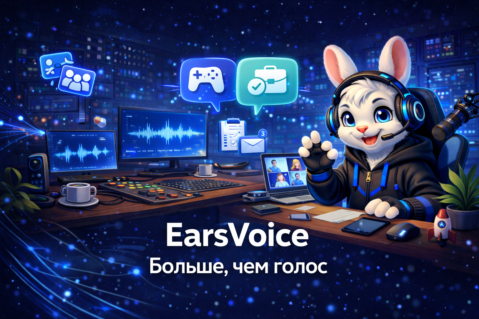 Приложение EarsVoice для игр, команд и сообществ